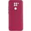 Чехол TPU GETMAN Liquid Silk Full Camera для Xiaomi Redmi Note 9 / Redmi 10X Бордовый / Marsala - миниатюра 1