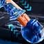 Водяний акумуляторний пістолет Water Gun 66-35 (500ml) with lithium battery Blue / Orange - мініатюра 5
