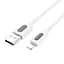 Дата кабель Borofone BX114 Structure USB to Lightning 2.4A (1m) White - мініатюра 3