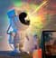 Нічник – проектор зоряного неба Астронавт Astronaut Starry Sky Projector космонавт дитячий світильник - мініатюра 4