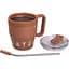 Термокружка Coffee & Tea 480 мл с трубочкой и двойным открыванием, коричневый Yiwu HP-14-23BR - миниатюра 5