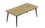 Стол журнальный трансформер Dandi Small Ferrum-decor 45x120(160)x70 Черный металл ДСП Дуб Артизан 16 мм (FRD-106800) - миниатюра 4
