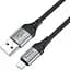 Кабель Hoco X102 Fresh MicroUSB 1m black - мініатюра 2