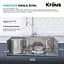 Комплект кухонный Kraus Loften KCH-1000, Нержавеющая сталь - миниатюра 8