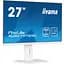 Монітор Iiyama 27" XUB2797QSU-W2 White QHD IPS 100Hz (XUB2797QSU-W2) - мініатюра 3