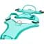 Шлея для собак Max & Molly Smart ID Sport Harness Matrix 2.0 Turquoise XL 2.5х42-66х75-105 см - мініатюра 3