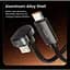 Кабель ігровий Toocki U-подібний 180 USB Type-C to Lightning PD 20W кутовий 1.2 м - мініатюра 2