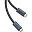 Кабель Baseus Flash Series Ⅱ USB4 Full-Featured Charging Cable Type-C to Type-C 240W 1m P10311803111-00 Black - миниатюра 3
