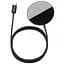 Бездротовий зарядний пристрій Baseus Simple Xiaomini Magnetic with Type-C cable 1.5m 15W WXJK-F01 Black - мініатюра 1