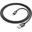 Кабель Borofone BX87 USB to iP 2.4A.1 м nylon aluminum connectors черный - миниатюра 1