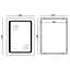 Дзеркало Mixxus TWEE MR09-80x60-Reverse (LED Touch, антизапотівання, димер, регулювання яскравості) MI6660 - мініатюра 3