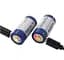Аккумулятор Keeppower 16340 RCR123A Li-ion 3.0В 860mAh с microUSB (Синий с белым) - миниатюра 3