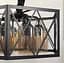 Люстра Loft на 6 ламп в чорному корпусі Line.F Колір плафона Графітовий - мініатюра 3