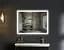 Дзеркало Mixxus FLAT MR04-100x60 з LED Touch, Anti-fog, димером, регулюванням яскравості, годинником (MI6008) - мініатюра 2