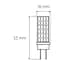 Лампочка Eurolamp Светодиодная капсульная лампа EUROLAMP LED силикон G4 5W 500Lm 400 (LED-G4-0540(220)) - мініатюра 3
