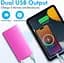 УМБ павербанк Power Bank 20000 mAh с фонариком LVR 018 Pink (17692) - миниатюра 7