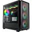 Корпус Montech X5M, Black, Mid Tower, без БП, для Micro ATX/Mini ITX, 1xType-C/1xUSB 3.0/1xUSB 2.0, макс. CPU - 165 мм/GPU - 405 мм, 4x120 мм ARGB, боковая панель из закаленного стекла - миниатюра 2