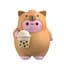 Сквіш-іграшка Pembe The Pink Cat мемори фоам  (40263) - мініатюра 4