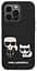 Чехол Karl Lagerfeld MagSafe Liquid SilicOne Karl and Choupette для iPhOne 14 Pro Max Black - миниатюра 2