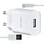 Сетевое зарядное устройство Usams T21 Charger kit- T18 single USB EU charger + Micro cable Белый - миниатюра 1