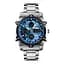 Наручний годинник чоловічий 1389BU Silver-Black-Blue Skmei acs0030777 - мініатюра 1