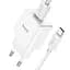 Блок живлення мережевий Hoco C106A Leisure + Type-C single port charger 1USB 10.5W білий - мініатюра 4