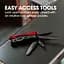 Мультитул True Utility Ti Pocket Multi Tool Сірий-Червоний - мініатюра 7
