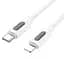 Дата кабель Borofone BX114 Structure Type-C to Lightning 27W (1m) White - мініатюра 4