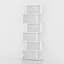 Полка для книг Moreli Forte Lynn 700x1922x238 мм Белая (id27-0000-56-white) - миниатюра 1