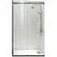 Двері в нішу Koer SR SD01-120x200-TR-07 прозоре скло Easy Clean 8 мм, graphite KR5378, універсальні, прозорий, графіт - мініатюра 1