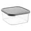 Контейнер пластиковий з кришкою Idea Home Quick Box 1.8 л сірий (00813 Gray) - мініатюра 1