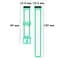 Силиконовый ремешок Primolux Perfor Classic для фитнеса браслета Huawei Band 7- Teal White - миниатюра 6
