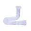 Гнучка труба Waterstal АС-10132 1 1/2″ х 40/50 з гайкою 1350мм 000013275, Білий - мініатюра 1