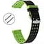 Двойной ремешок Primo с перфорацией для часов Samsung Gear S2 Classic (SM-R732/SM-R735) Black Green - миниатюра 1