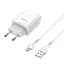 Зарядное сетевое Hoco C73A Glorious 2USB 2.4A MicroUSB Белый - миниатюра 7