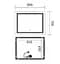 Дзеркало Mixxus Premium QUADRO MR20-90x70-REVERSE (LED Touch, Anti-fog) (MP6621) - мініатюра 5