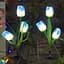 Світильники садові BlueTulip flower на сонячній батареї квіти тюльпани 2 шт - мініатюра 2