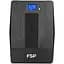 ДБЖ FSP iFP-600, 600ВА/360Вт, LCD, Schukox2. 230V/50Hz, USB, Black, - мініатюра 2