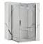 Душова кабіна Rea Molier 90x100 chrome REA-K8535 + REA-K6371, Хром, Універсальна, прозорий, хром - мініатюра 1