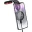 Автодержатель с беспроводной зарядкой Hoco HW29 Totem Ring Magnetic Wireless Black Metal Gray [140687] - миниатюра 4