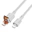 Кабель Hoco U131, 2 в 1 USB/ Type-C to Lightning 1.2 м - мініатюра 1