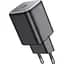 Мережовий зарядний пристрій Hoco N40 Mighty 20W Black (616966) [122579] - мініатюра 2