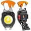 Мини фонарик брелок Multifunctional W5147 COB белый желтый красный свет светильник с карабином открывашкой - миниатюра 1