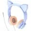 Наушники Hoco Cat ear headphones with mic W36 голубые 6931474770417 - миниатюра 7