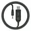 Кабель МАКЕ USB to DC 12V 1м Black - мініатюра 1