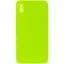 Чехол Silicone Case Square Full Camera Protective (AA) NOLOGO для Apple iPhone X / XS (5.8) Салатовый / Neon green - миниатюра 1