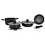 Набір посуду Gimex Cookware Set induction 7 предметів Black (6977222) - мініатюра 1