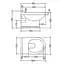 Унитаз подвесной Jaquar Queen's QNS-WHT-7951 с сидением Soft Close, Белый - миниатюра 2