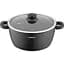 Каструля Ardesto зі скляною кришкою Gemini Anzio 4.4л алюміній чорний kuh0014757 - мініатюра 1