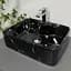 Умивальник VBI Forli black marmo glossy накладний VBI-011107, Чорний - мініатюра 1